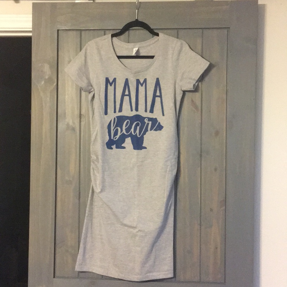 Mama Bear maternity t-shirt dress size M NEW